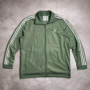 Green Adidas Zip-up Track Jacket